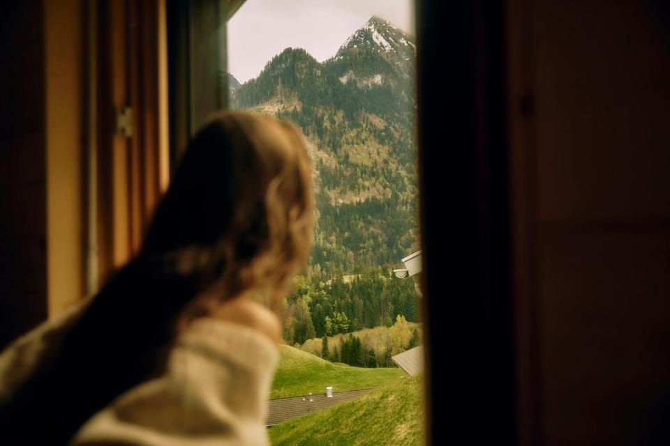 People, Natural landscape, Mountain view