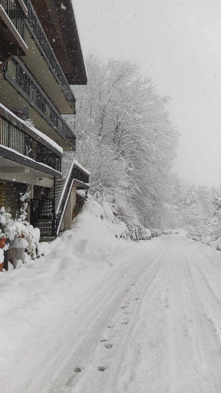 Property building, Winter, Street view