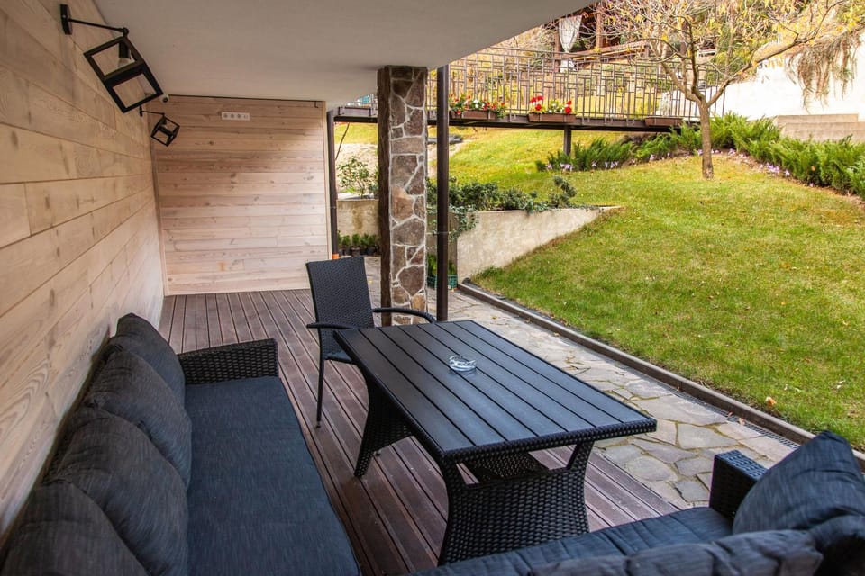 Patio, Seating area, Garden view
