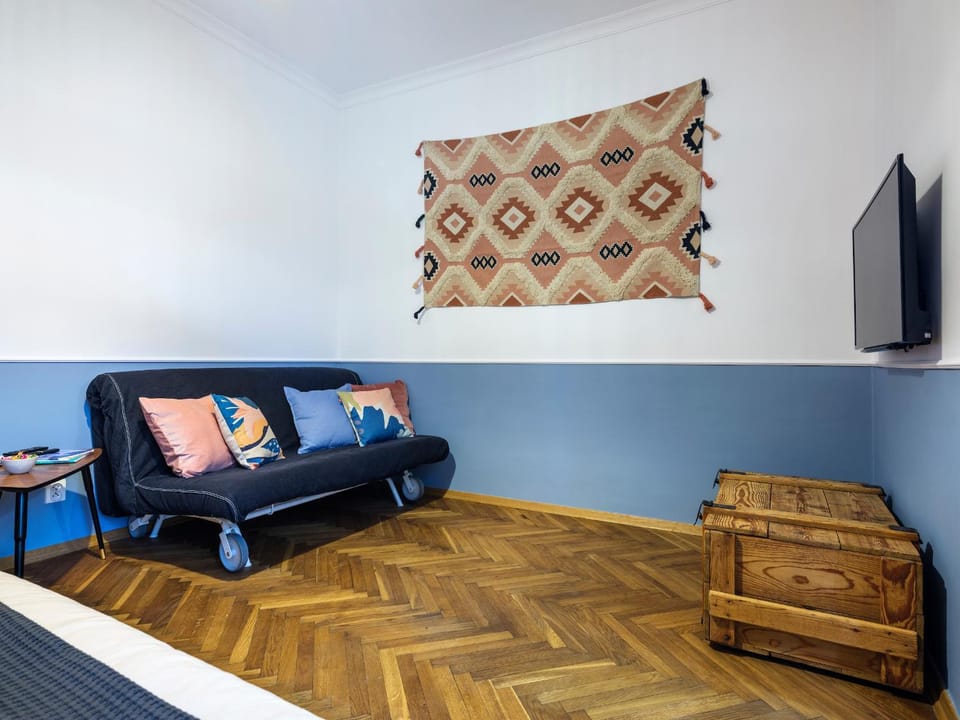 Silent blue apartment / Kochanowskigo St Apartment in Krakow