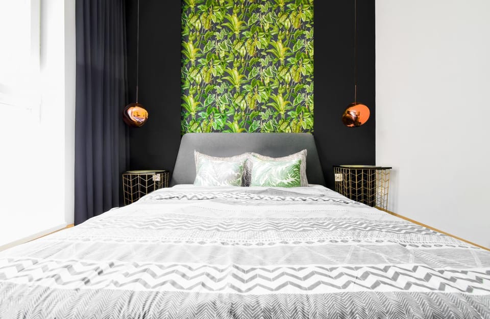 Bed, Decorative detail, Bedroom