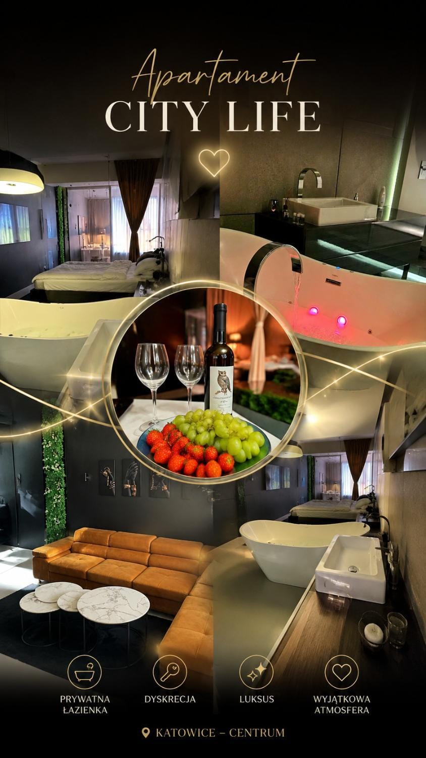 Apartament z jacuzzi City Life Centrum Apartment in Poland