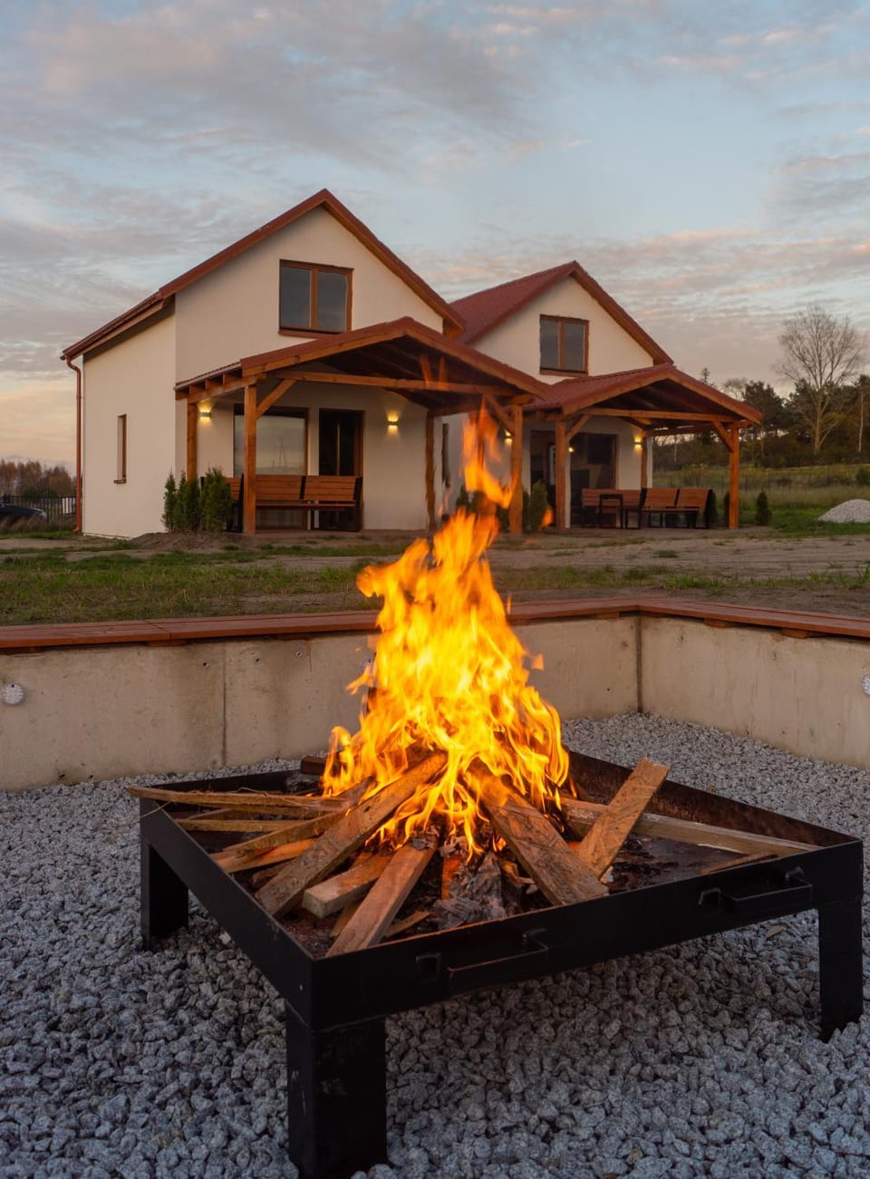 Property building, Sunset