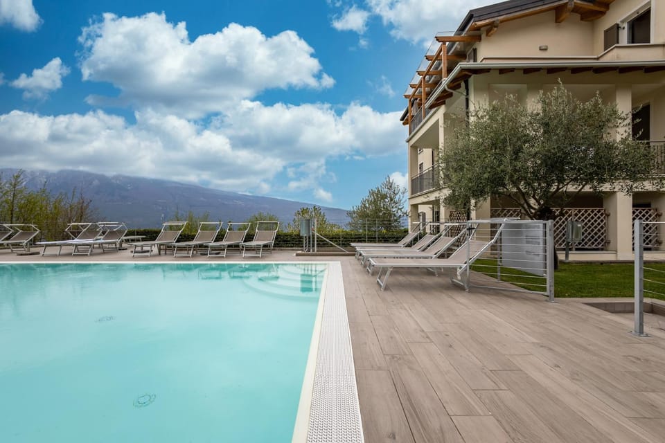 Property building, Living room, Swimming pool