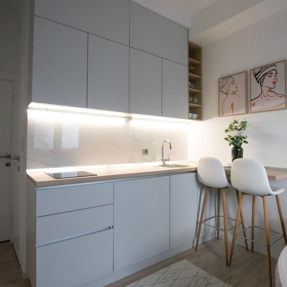 Kitchen or kitchenette, Dining area, dishwasher, stove, kitchen