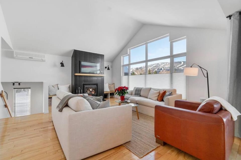 Living room, Seating area, Mountain view