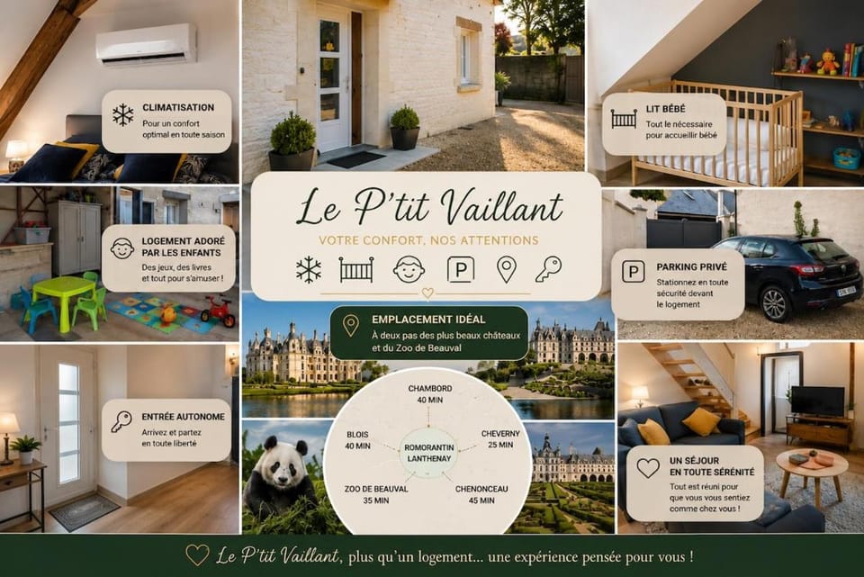 Maison - Parking gratuit - Le Ptit Vaillant House in Centre-Val de Loire