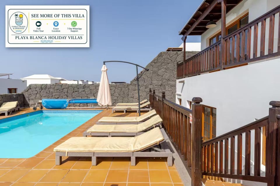 Pool view, sunbed