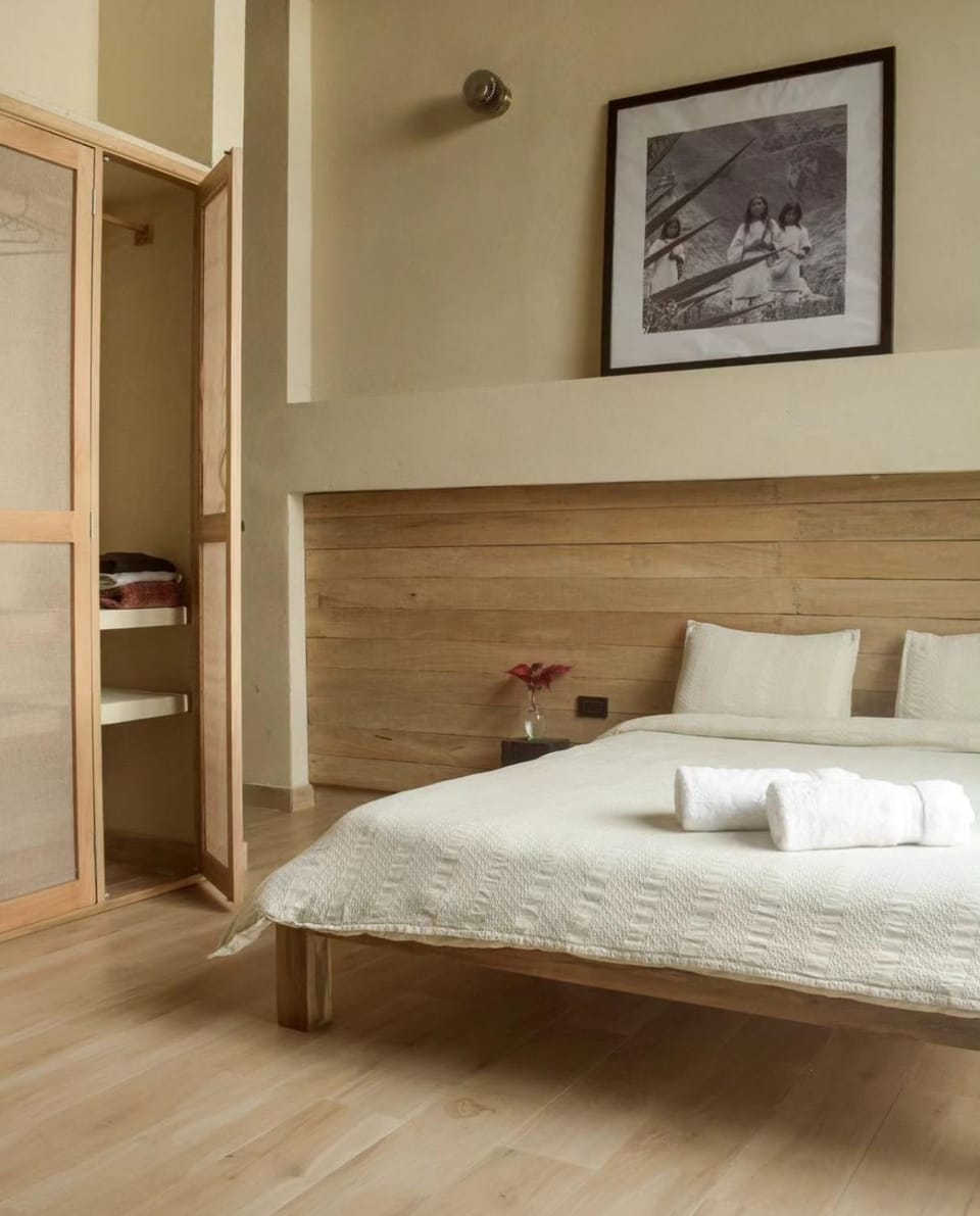 Bed, Photo of the whole room, Bedroom, towels, wardrobe