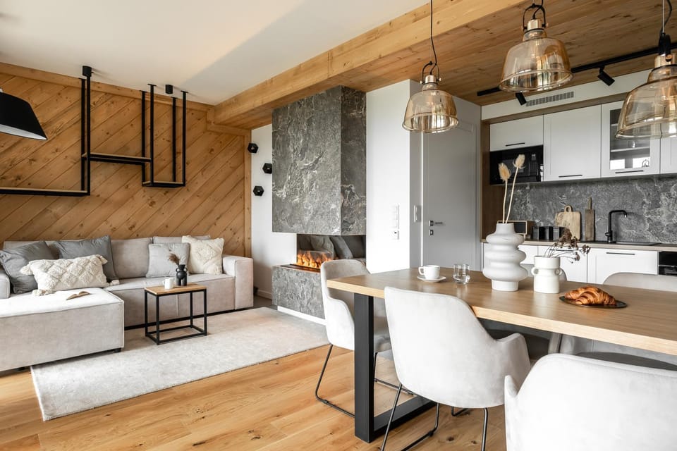 Living room, Seating area, Dining area