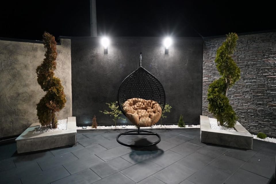 Night, Garden, Seating area