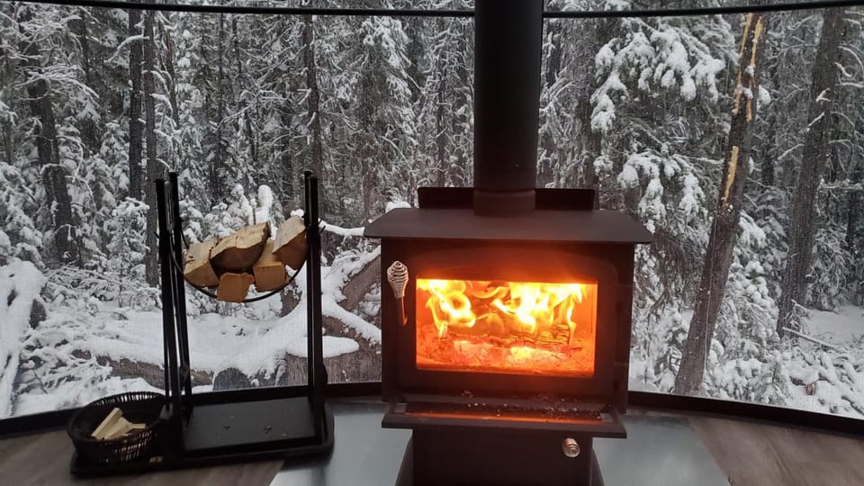 Natural landscape, Winter, fireplace