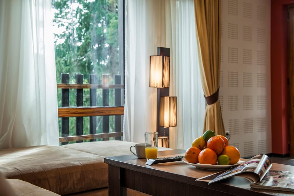 Living room, Mountain view, Breakfast