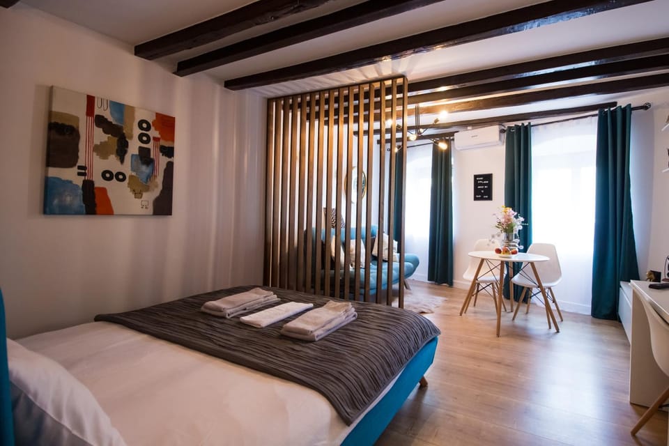 Bed, Place of worship, Living room, Bedroom