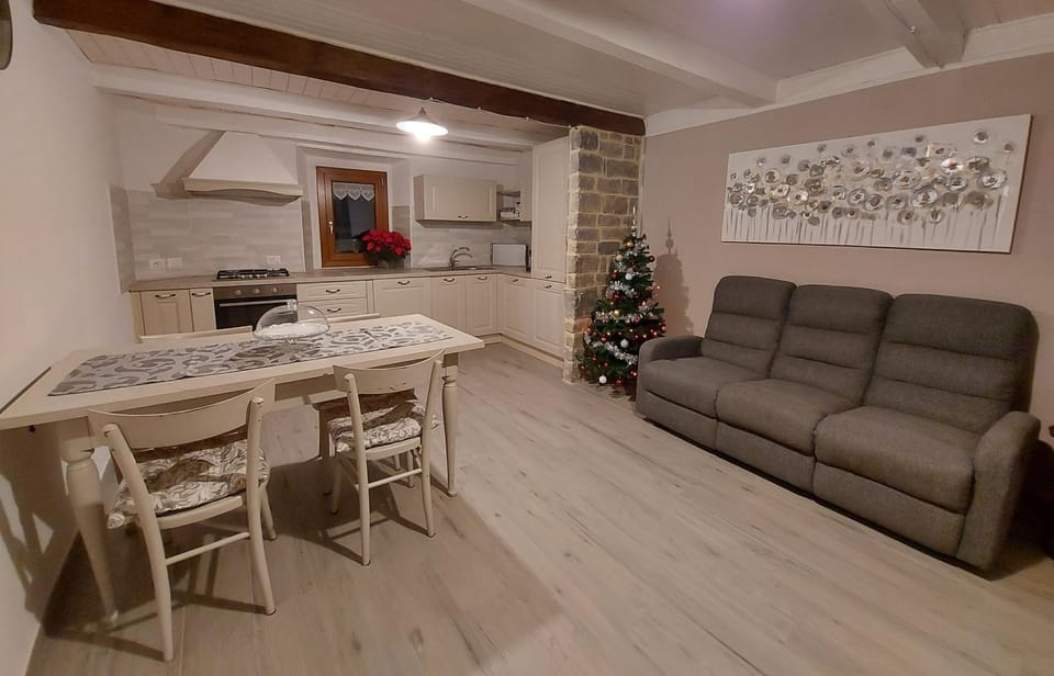 Kitchen or kitchenette, Living room, Dining area