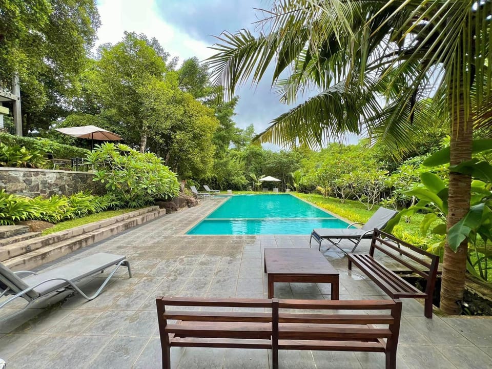 Pool view, Swimming pool, sunbed