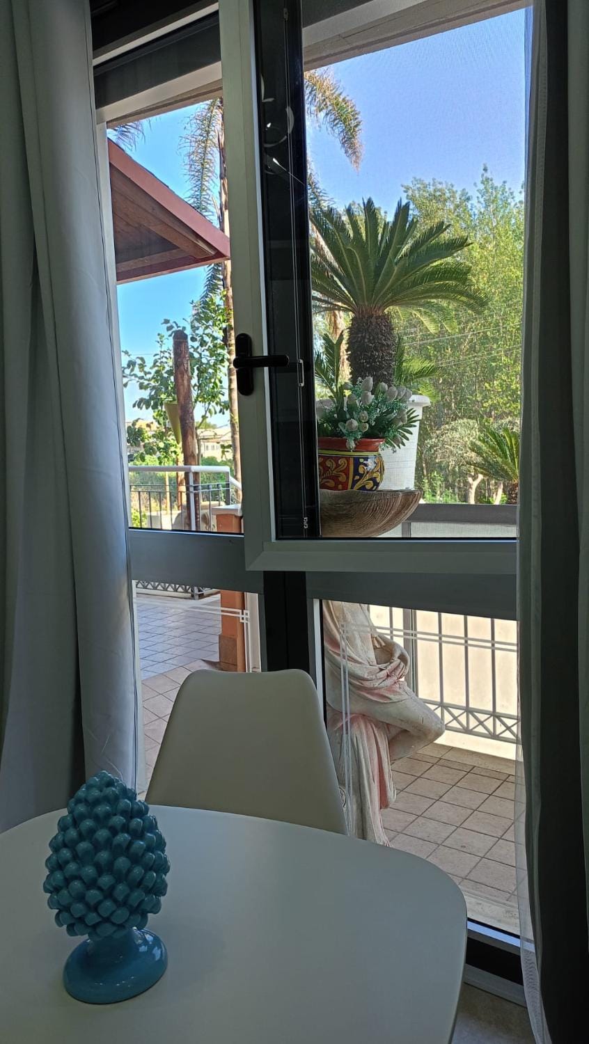 Patio, Day, View (from property/room), Balcony/Terrace, Living room, Seating area, Dining area