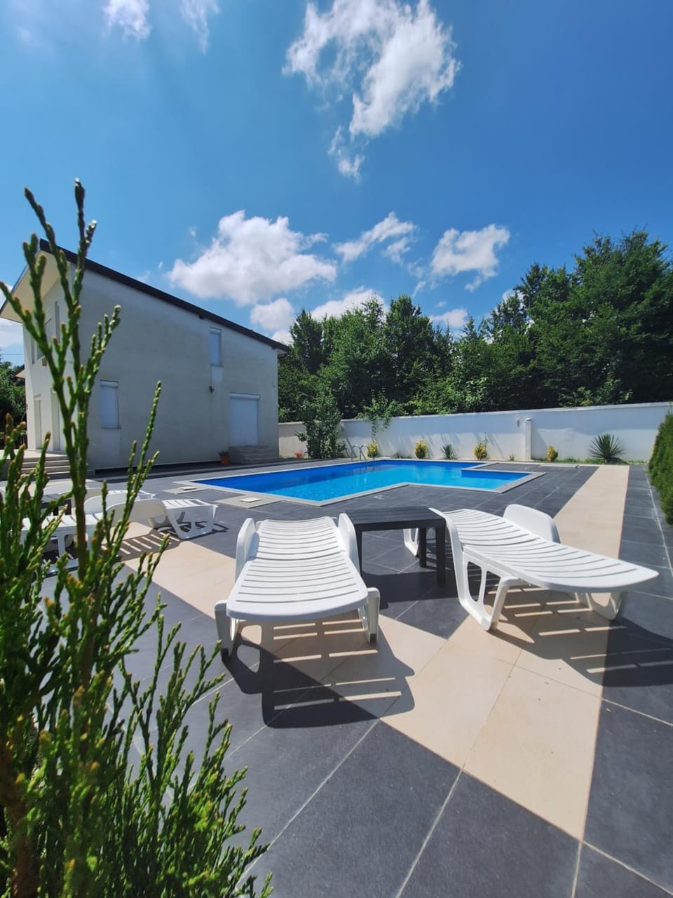Patio, Day, Swimming pool