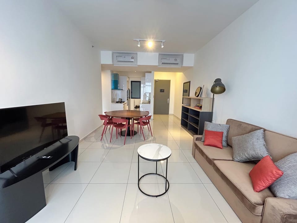 Living room, air conditioner