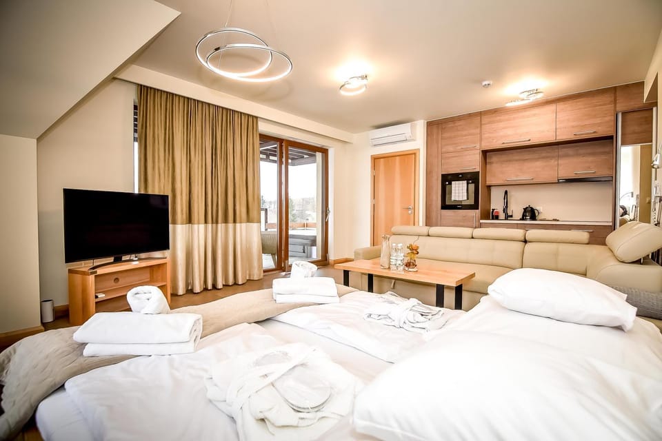 Bed, Living room, Photo of the whole room, Seating area, Bedroom