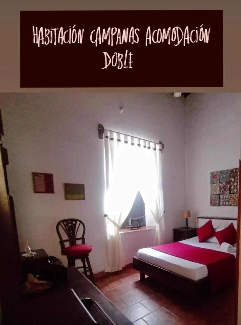 Bed, Photo of the whole room, Bedroom, Text overlay