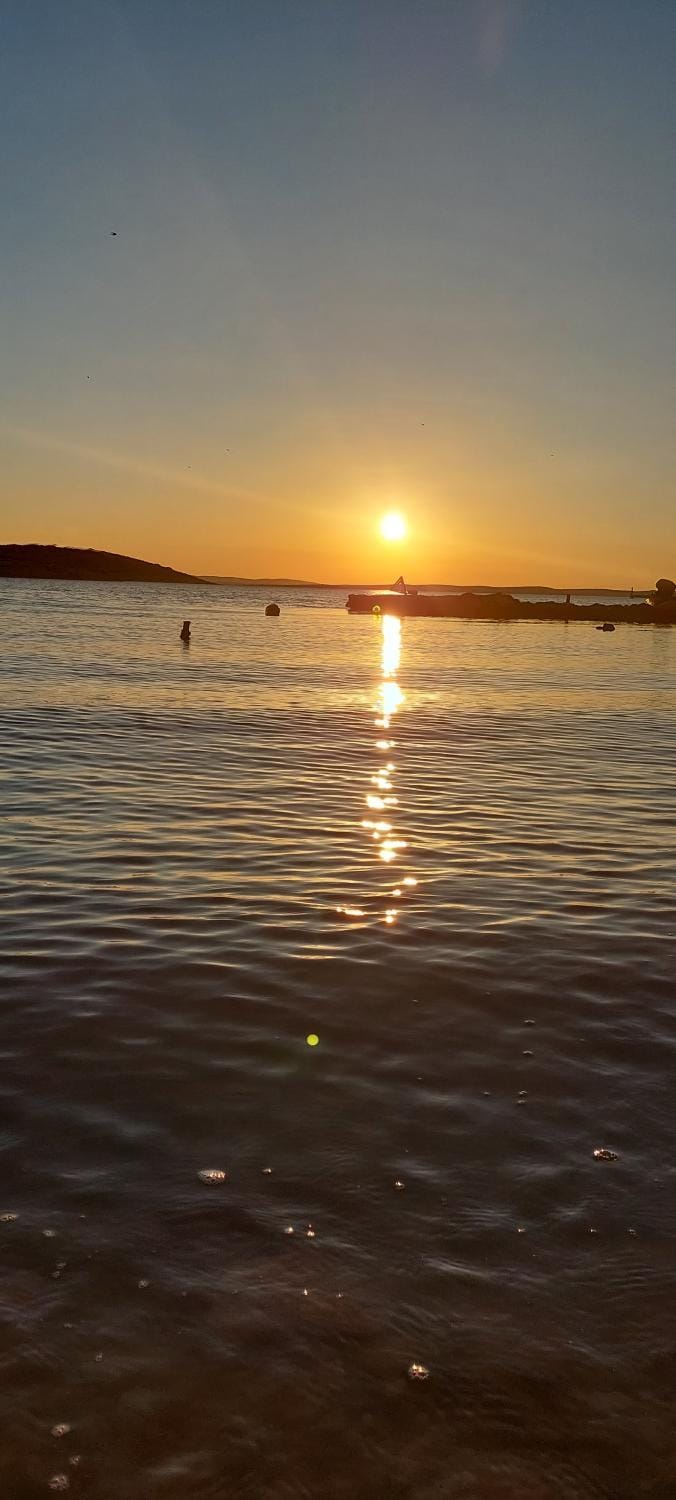 Natural landscape, Beach, Sea view, Sunset