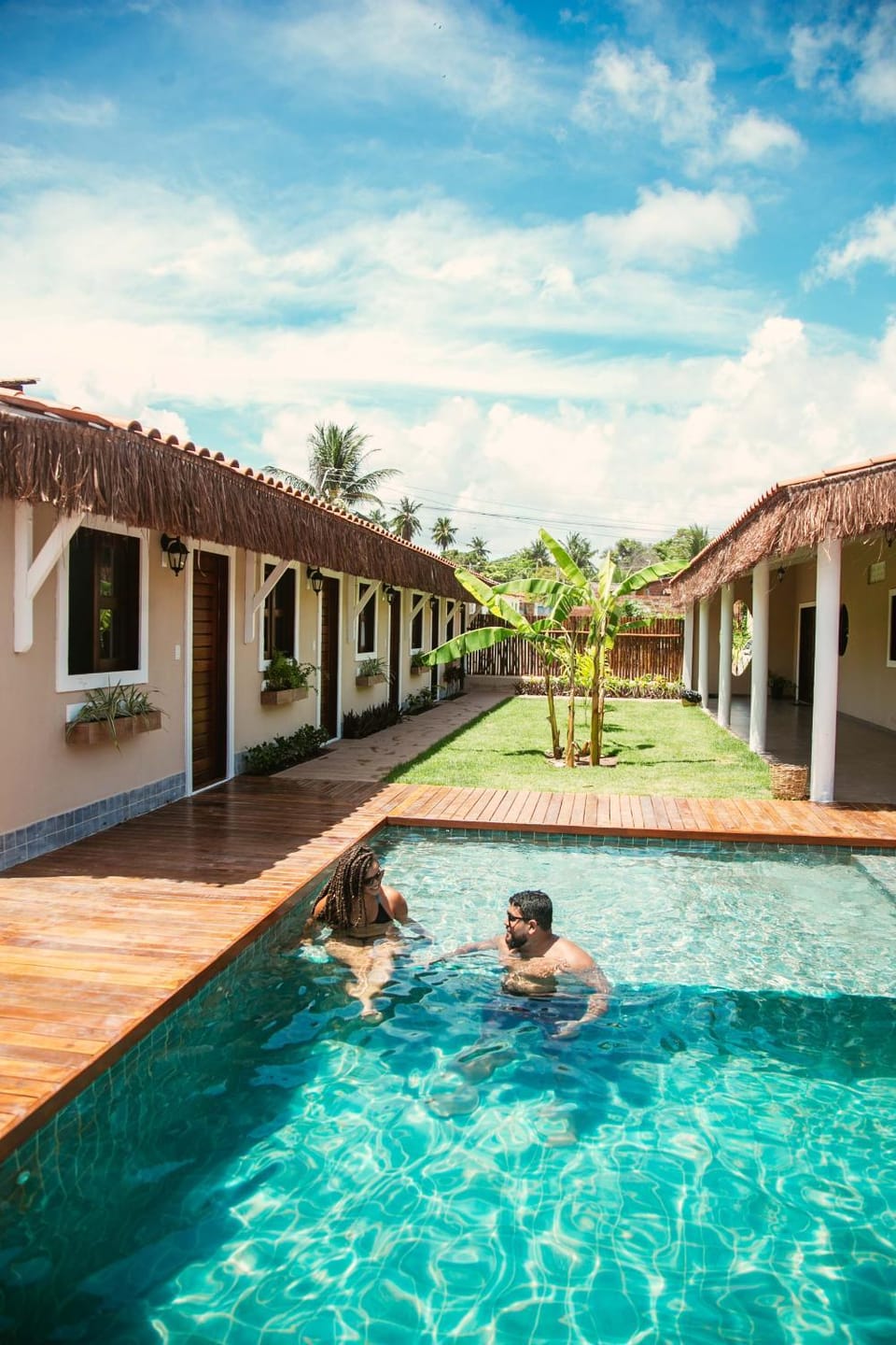 Property building, People, Pool view, Swimming pool