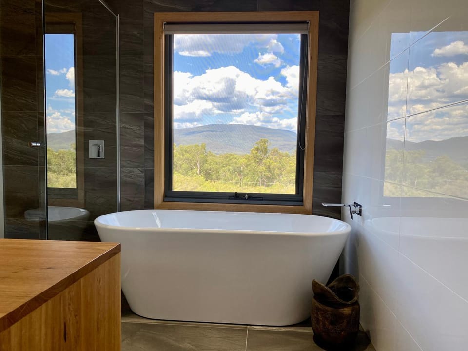 Bathroom, Mountain view, Bath