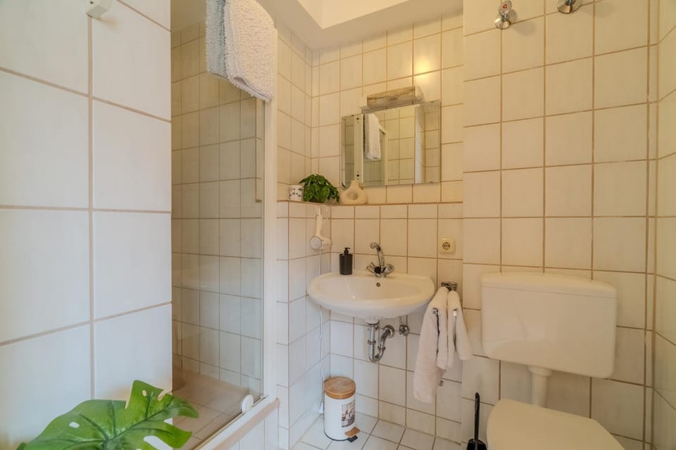 Shower, Toilet, towels