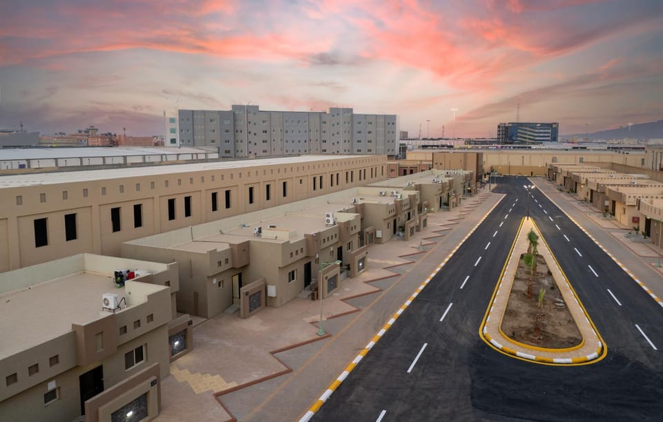 Property building, Sunset