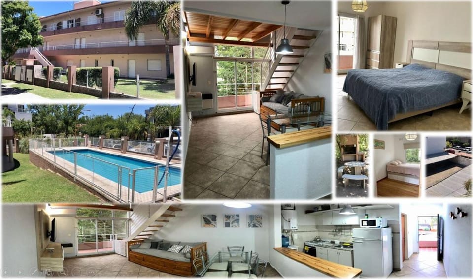 Property building, Patio, Bed, Kitchen or kitchenette, Pool view, Swimming pool