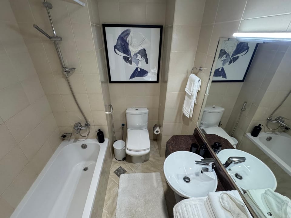 Shower, Toilet, Bathroom, Bath, bidet, towels