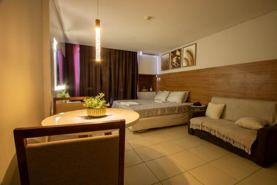 Suíte luxo com tela de cinema no América Towers Studio Residence Apartment hotel in Salvador