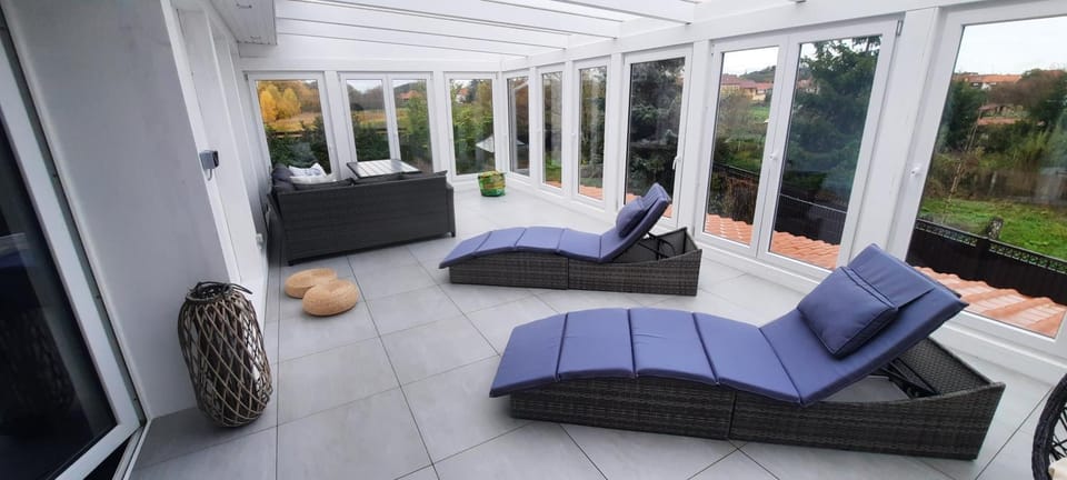 View (from property/room), Balcony/Terrace, Seating area, Garden view