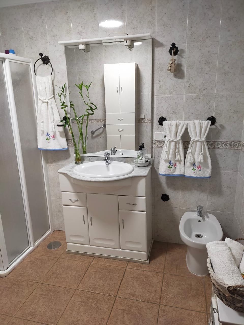 Shower, Toilet, Bathroom, bidet, towels