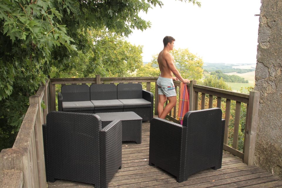 Natural landscape, Balcony/Terrace, Living room
