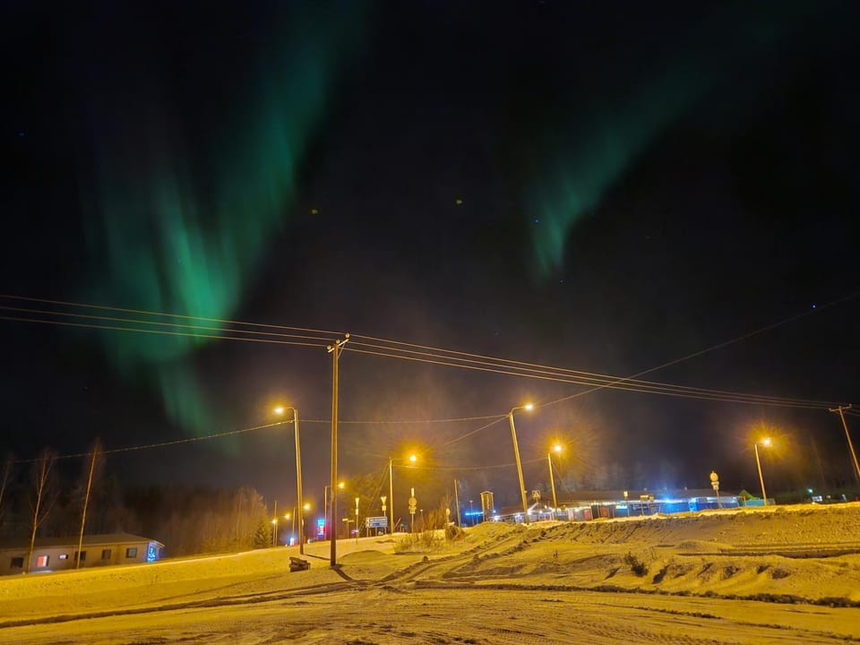 Night, Natural landscape, Winter
