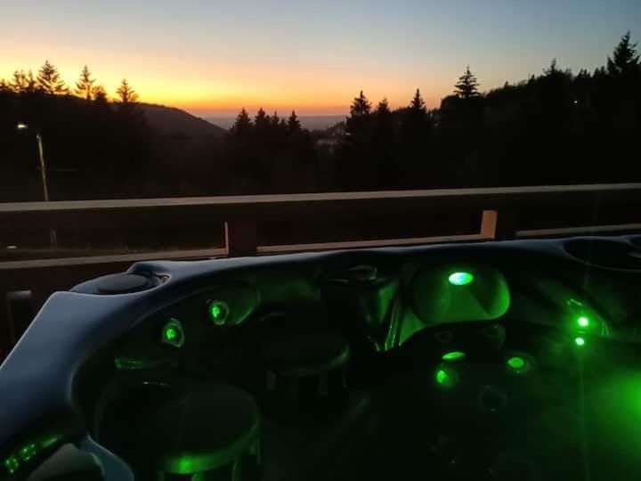 Chalet neuf avec jacuzzi privé, vue imprenable sur Massif des Vosges Chalet in Bourgogne-Franche-Comté