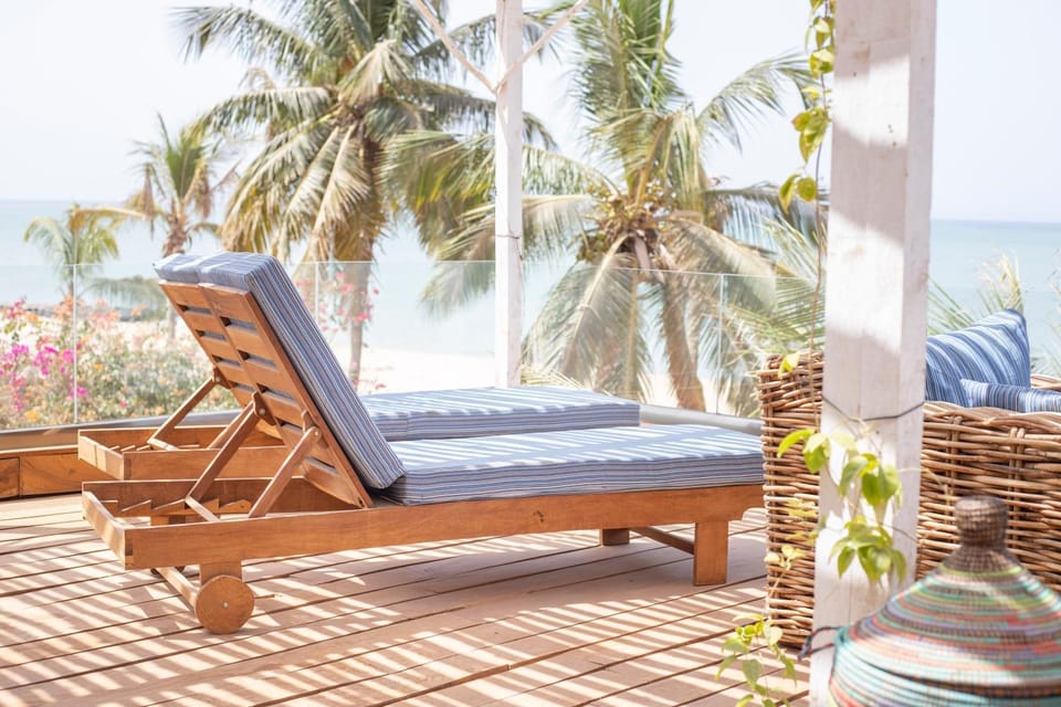 Patio, Day, Natural landscape, View (from property/room), Balcony/Terrace, Beach, Garden view, Pool view, Sea view, sunbed