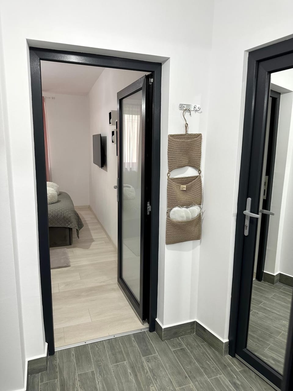 White Studio Apartment in Romania