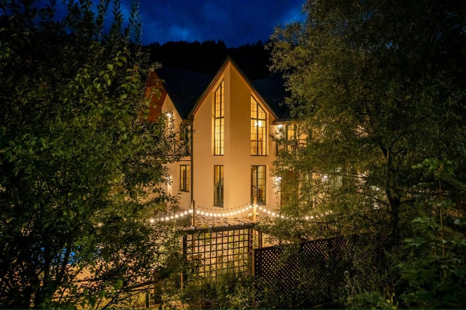 Property building, Night, Natural landscape