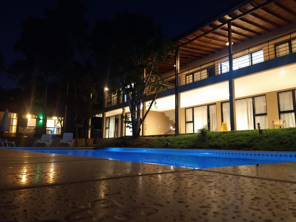 Property building, Sunset