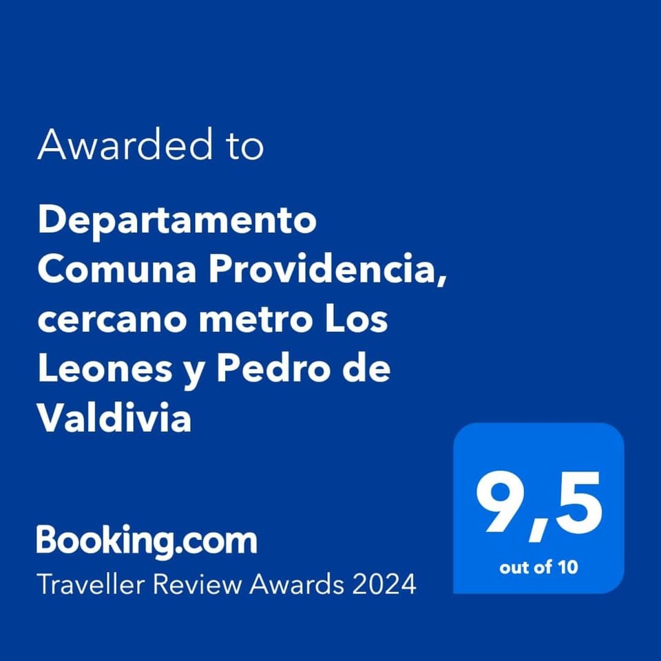 Departamento Comuna Providencia, cercano metro Los Leones y Pedro de Valdivia Apartment in Providencia