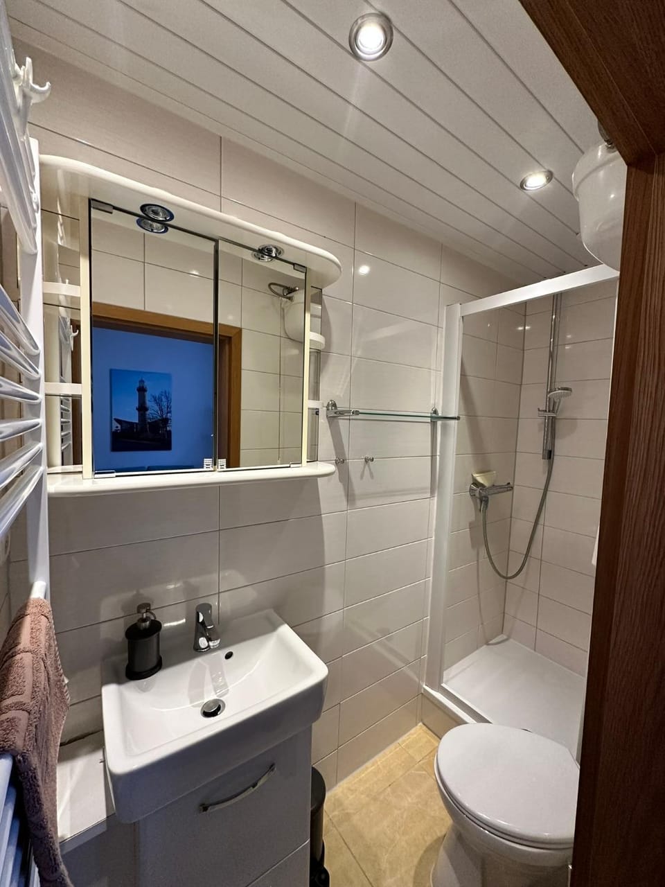 Shower, Toilet, Bathroom, towels