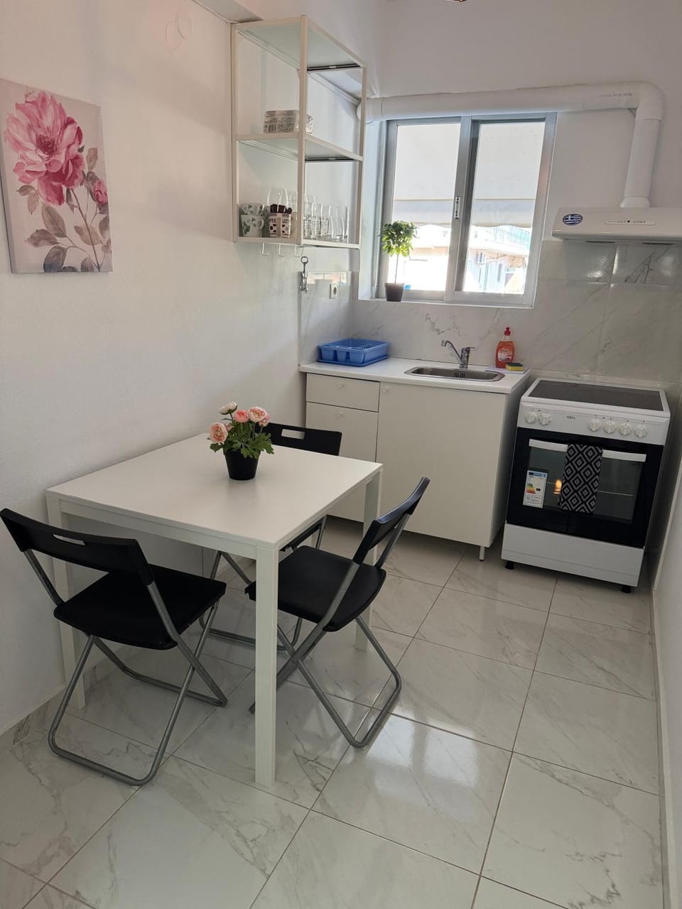 Kitchen or kitchenette, Dining area, oven, stove