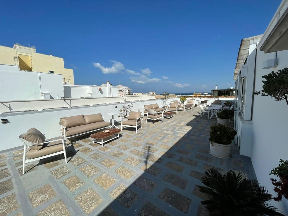 Property building, Patio, Day, View (from property/room), Balcony/Terrace, sunbed