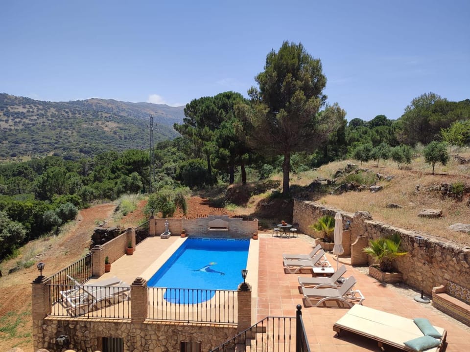 Natural landscape, Mountain view, Swimming pool, sunbed