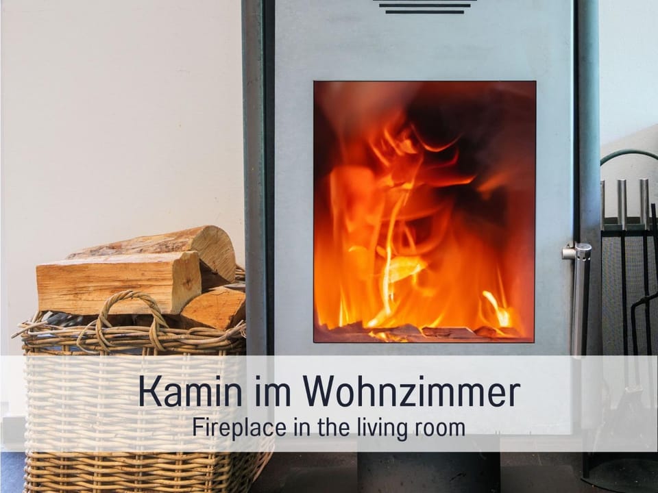 Living room, fireplace