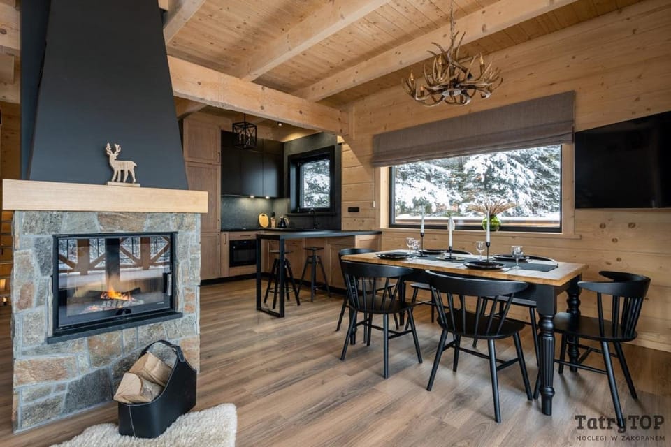 Living room, Dining area, flat iron