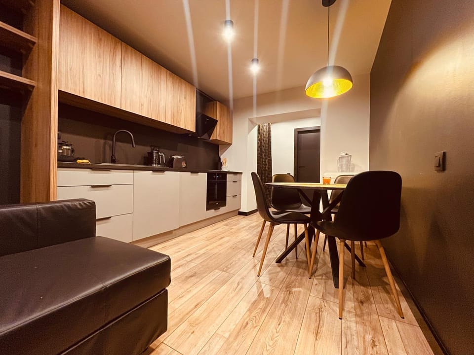 Kitchen or kitchenette, Living room, Dining area